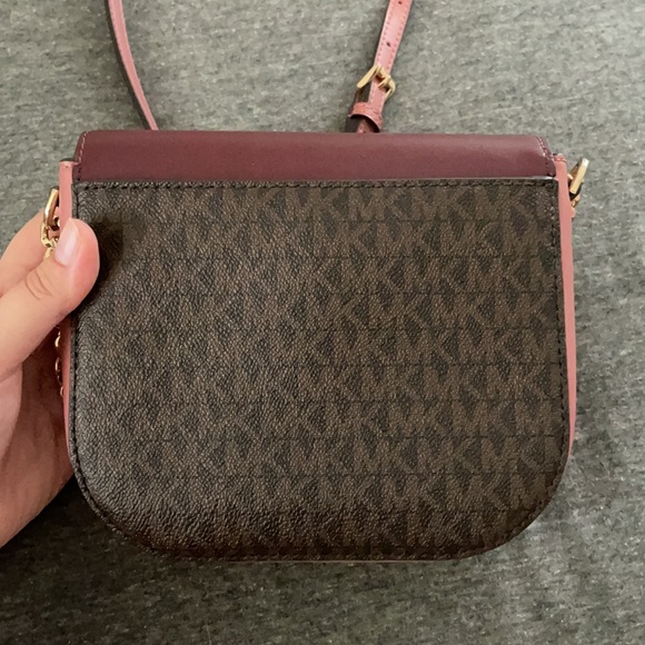 Small, Burgundy/Blush Michael Kors Purse - Picture 5 of 5